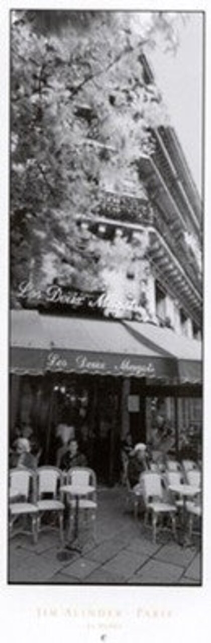 Le Bistro by Jim Alinder Wall Art Décor 39 3/8 x 13 13/16 Art Print